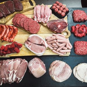 Assorted meats to buy as a pack